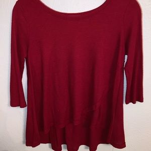 Hollister Maroon knit blouse